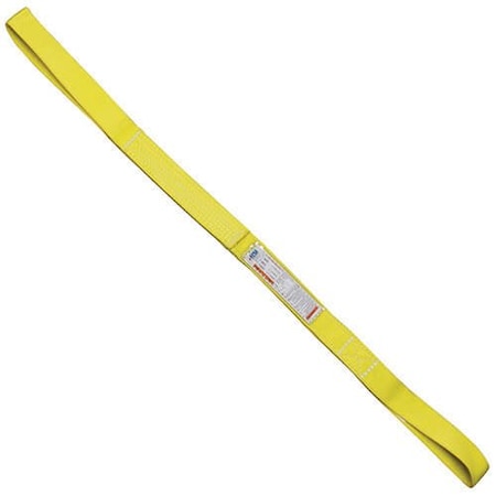 Nylon Sling, Eye And Eye Type 3, One Ply, 5 In Web Width, 26 Ft Length, 8,000 Lb Vertical Capacity